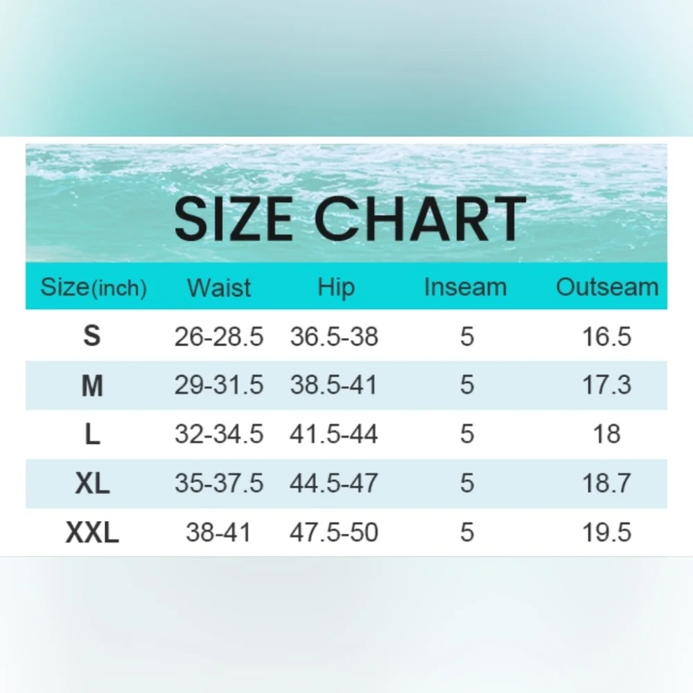 NWT Women's High Waisted Swim Shorts S Small - Picture 9 of 12